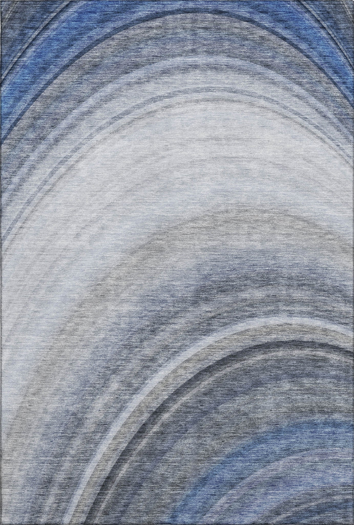 Piper Looms Mayfield Waves AMF584 Blue Machine Washable Area Rug main image