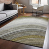 Piper Looms Mayfield Waves AMF584 Taupe Machine Washable Area Rug Lifestyle Image Feature