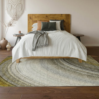 Piper Looms Mayfield Waves AMF584 Taupe Machine Washable Area Rug Lifestyle Image Feature