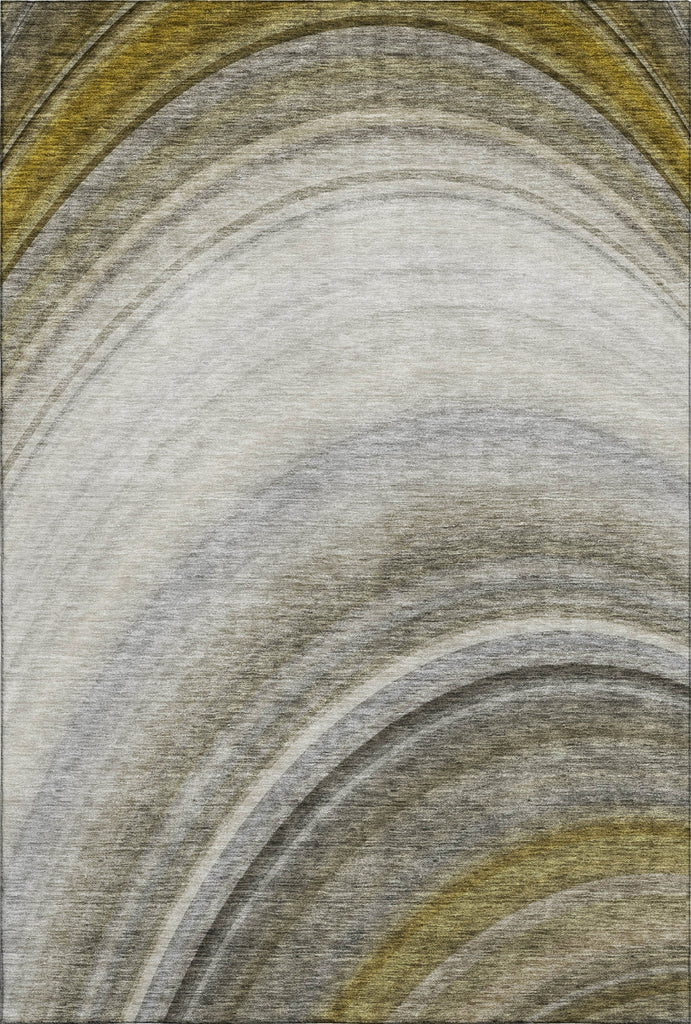 Piper Looms Mayfield Waves AMF584 Taupe Machine Washable Area Rug main image