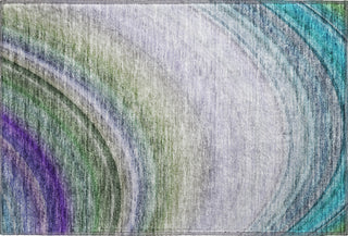 Piper Looms Mayfield Waves AMF584 Teal Machine Washable Area Rug Scatter Main Image