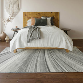 Piper Looms Mayfield Waves AMF585 Gray Machine Washable Area Rug Lifestyle Image Feature