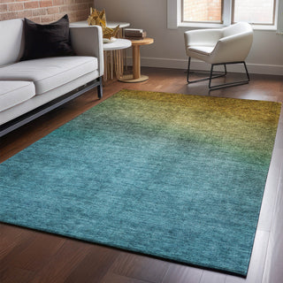 Piper Looms Mayfield Ombre AMF587 Brown Machine Washable Area Rug Lifestyle Image Feature