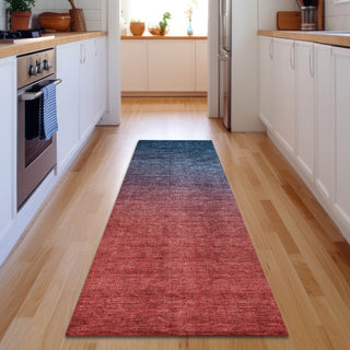 Piper Looms Mayfield Ombre AMF587 Navy Machine Washable Area Rug Runner Lifestyle Image Feature