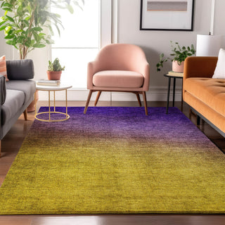 Piper Looms Mayfield Ombre AMF587 Purple Machine Washable Area Rug Lifestyle Image Feature