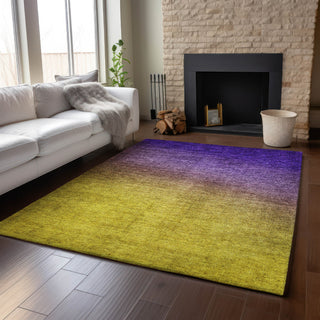 Piper Looms Mayfield Ombre AMF587 Purple Machine Washable Area Rug Lifestyle Image Feature