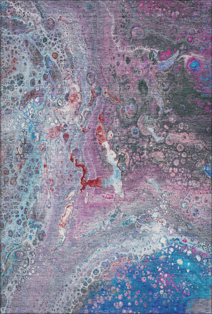 Piper Looms Mayfield Abstract AMF588 Blue Machine Washable Area Rug main image