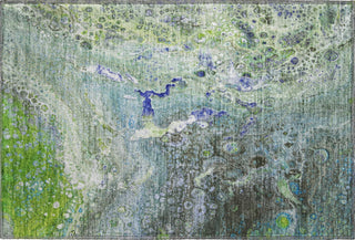Piper Looms Mayfield Abstract AMF588 Green Machine Washable Area Rug Scatter Main Image