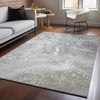 Piper Looms Mayfield Abstract AMF588 Silver Machine Washable Area Rug Lifestyle Image Feature
