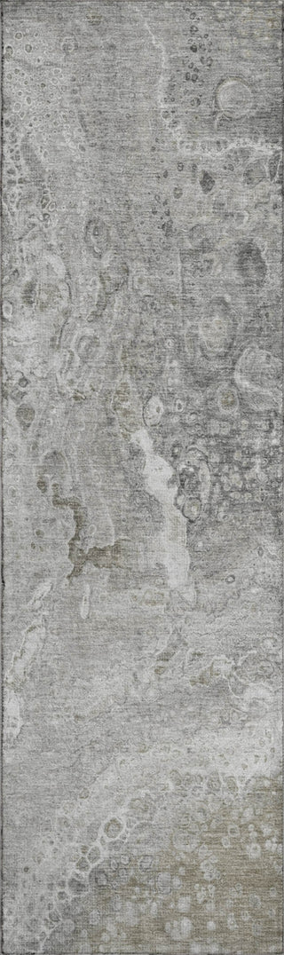 Piper Looms Mayfield Abstract AMF588 Silver Machine Washable Area Rug Runner Main Image