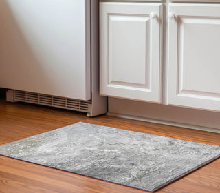 Piper Looms Mayfield Abstract AMF588 Silver Machine Washable Area Rug Scatter Lifestyle Image Feature