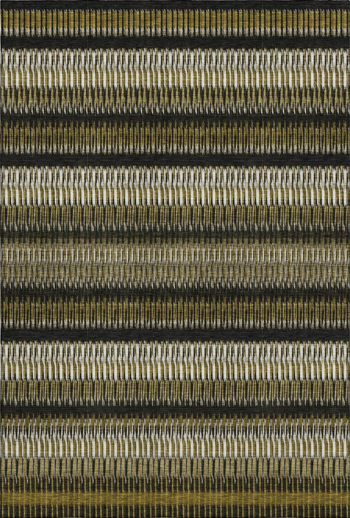 Piper Looms Mayfield Stripes AMF589 Brown Machine Washable Area Rug main image