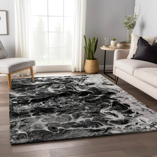 Piper Looms Mayfield Abstract AMF59 Taboo Machine Washable Area Rug Lifestyle Image Feature
