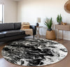 Piper Looms Mayfield Abstract AMF59 Taboo Machine Washable Area Rug Round Lifestyle Image Feature