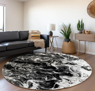 Piper Looms Mayfield Abstract AMF59 Taboo Machine Washable Area Rug Round Lifestyle Image Feature