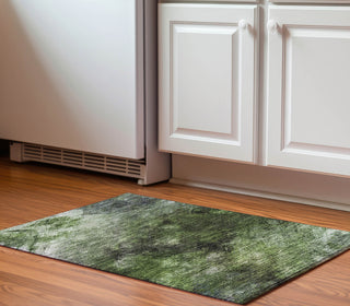Piper Looms Mayfield Modern AMF590 Green Machine Washable Area Rug Scatter Lifestyle Image Feature