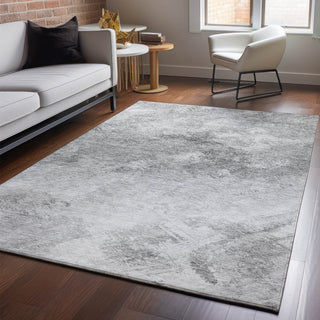 Piper Looms Mayfield Modern AMF590 Silver Machine Washable Area Rug Lifestyle Image Feature