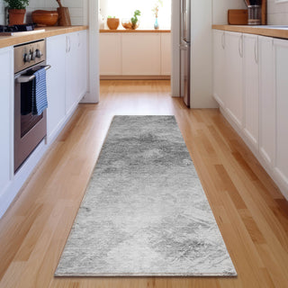 Piper Looms Mayfield Modern AMF590 Silver Machine Washable Area Rug Runner Lifestyle Image Feature