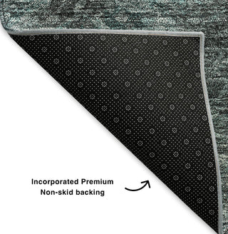 Piper Looms Mayfield Modern AMF590 Teal Machine Washable Area Rug Backing Image