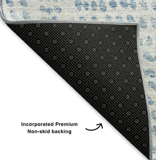 Piper Looms Mayfield Diamond AMF591 Denim Machine Washable Area Rug Backing Image