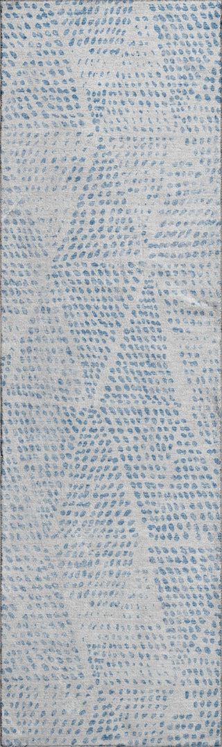 Piper Looms Mayfield Diamond AMF591 Denim Machine Washable Area Rug Runner Main Image