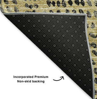 Piper Looms Mayfield Diamond AMF591 Gold Machine Washable Area Rug Backing Image