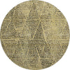Piper Looms Mayfield Diamond AMF591 Gold Machine Washable Area Rug Round Main Image