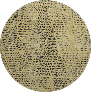Piper Looms Mayfield Diamond AMF591 Gold Machine Washable Area Rug Round Main Image