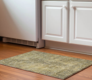 Piper Looms Mayfield Diamond AMF591 Gold Machine Washable Area Rug Scatter Lifestyle Image Feature