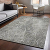 Piper Looms Mayfield Diamond AMF591 Gray Machine Washable Area Rug Lifestyle Image Feature