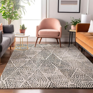Piper Looms Mayfield Diamond AMF591 Ivory Machine Washable Area Rug Lifestyle Image Feature