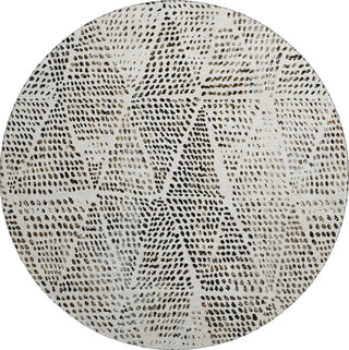 Piper Looms Mayfield Diamond AMF591 Ivory Machine Washable Area Rug Round Main Image