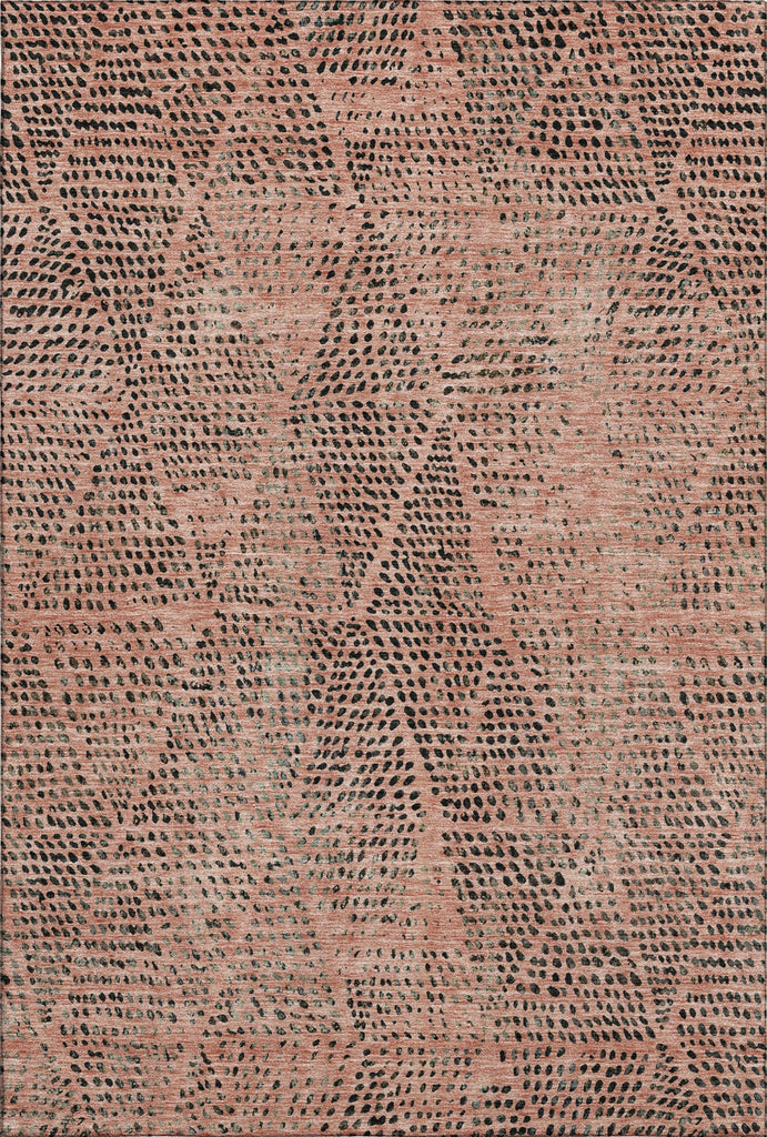 Piper Looms Mayfield Diamond AMF591 Salmon Machine Washable Area Rug main image