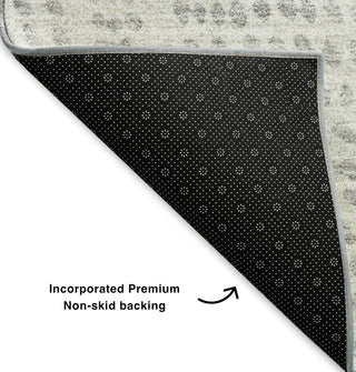 Piper Looms Mayfield Diamond AMF591 Silver Machine Washable Area Rug Backing Image