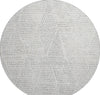 Piper Looms Mayfield Diamond AMF591 Silver Machine Washable Area Rug Round Main Image