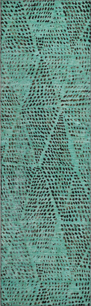 Piper Looms Mayfield Diamond AMF591 Teal Machine Washable Area Rug Runner Main Image