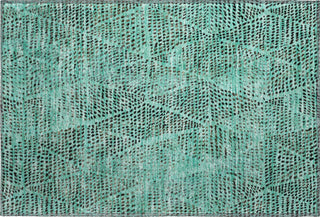 Piper Looms Mayfield Diamond AMF591 Teal Machine Washable Area Rug Scatter Main Image