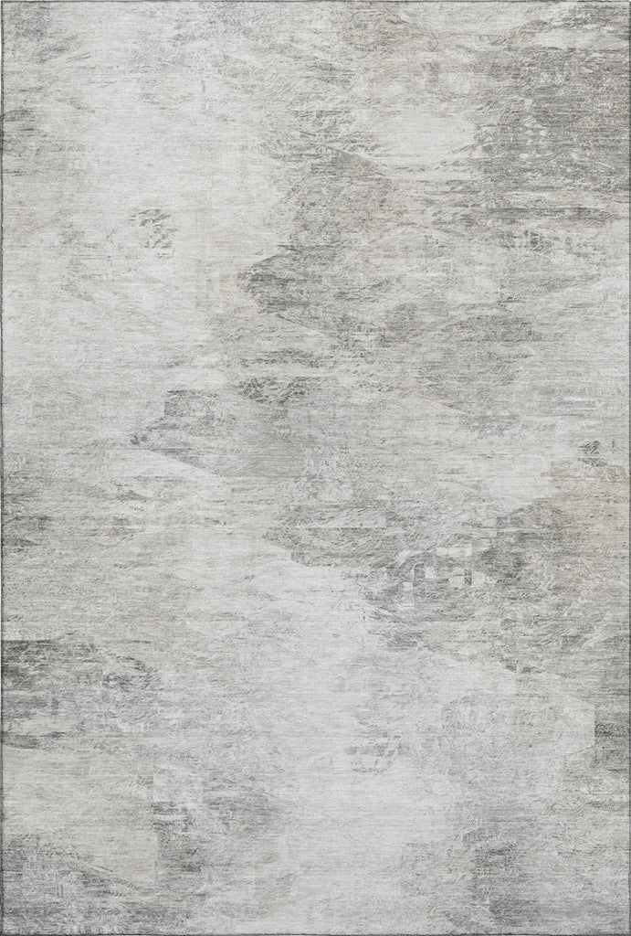 Piper Looms Mayfield Abstract AMF592 Silver Machine Washable Area Rug main image