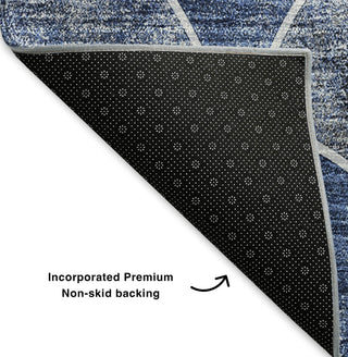 Piper Looms Mayfield Modern AMF594 Blue Machine Washable Area Rug Backing Image