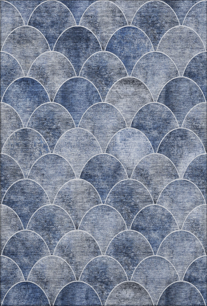 Piper Looms Mayfield Modern AMF594 Blue Machine Washable Area Rug main image
