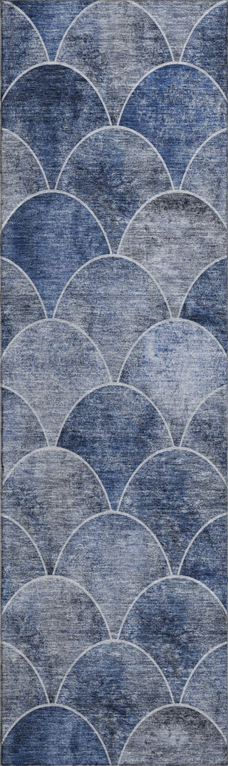 Piper Looms Mayfield Modern AMF594 Blue Machine Washable Area Rug Runner Main Image