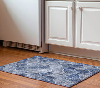 Piper Looms Mayfield Modern AMF594 Blue Machine Washable Area Rug Scatter Lifestyle Image Feature