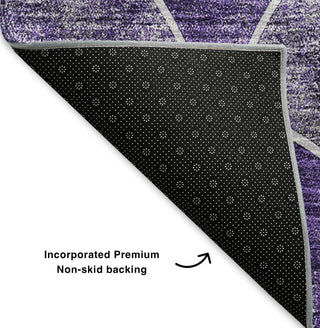 Piper Looms Mayfield Modern AMF594 Purple Machine Washable Area Rug Backing Image