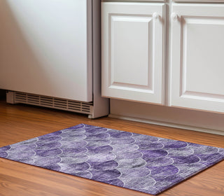 Piper Looms Mayfield Modern AMF594 Purple Machine Washable Area Rug Scatter Lifestyle Image Feature