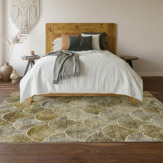 Piper Looms Mayfield Modern AMF594 Taupe Machine Washable Area Rug Lifestyle Image Feature