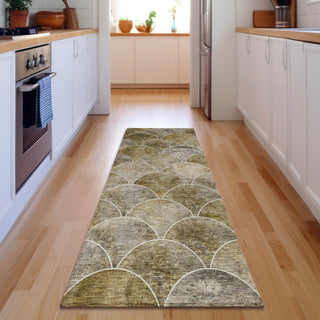 Piper Looms Mayfield Modern AMF594 Taupe Machine Washable Area Rug Runner Lifestyle Image Feature