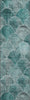 Piper Looms Mayfield Modern AMF594 Teal Machine Washable Area Rug Runner Main Image