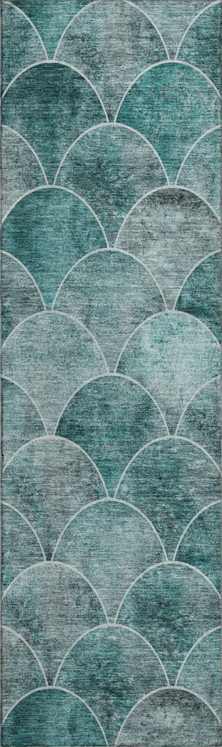 Piper Looms Mayfield Modern AMF594 Teal Machine Washable Area Rug Runner Main Image