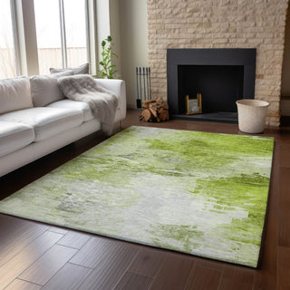 Piper Looms Mayfield Modern AMF595 Aloe Machine Washable Area Rug Lifestyle Image Feature