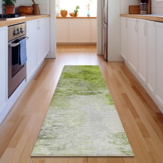 Piper Looms Mayfield Modern AMF595 Aloe Machine Washable Area Rug Runner Lifestyle Image Feature